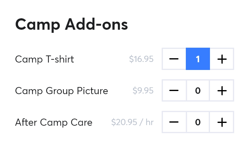 Camp Add-Ons