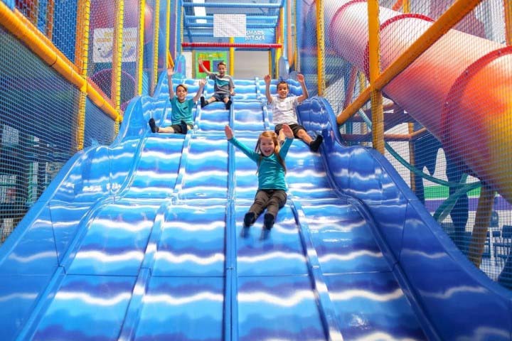 Kids on Slide
